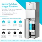 Dispensador de agua eléctrico sin garrafón Avalon A13 tres temperaturas reloj digital autolimpieza acero inoxidable