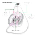 Ingenuity SimpleComfort - Columpio para bebé multidirección, ligero y compacto de 6 velocidades, vibraciones y sonidos d
