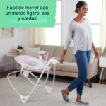 Ingenuity SimpleComfort - Columpio para bebé multidirección, ligero y compacto de 6 velocidades, vibraciones y sonidos d
