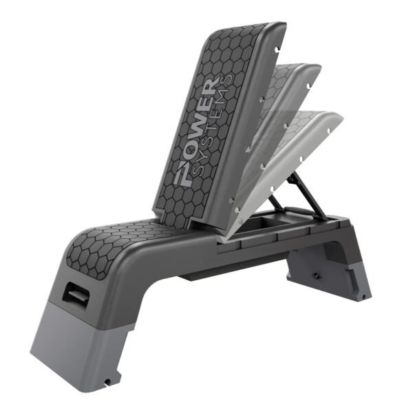 Power Systems Banco de Escalones y Banco de Pesas | Plataforma Aeróbica y Caja Plio para Cardio, Fuerza | Escalón de Gim