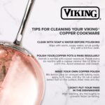 Batería de cocina Viking Culinary 40581 9990C juego de ollas y sartenes de cobre martillado de 3 capas 10 piezas con tap