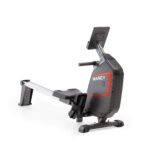 Marcy Máquina de remo de resistencia magnética ajustable compacta de 8 niveles con ruedas de transporte