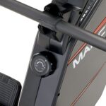 Marcy Máquina de remo de resistencia magnética ajustable compacta de 8 niveles con ruedas de transporte