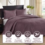Cubrecama reversible Madison Park Quebec E&E Co. Ltd DBA JLA Home MP13-6153 diseño damasco acolchado doble cara Queen 10