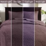 Cubrecama reversible Madison Park Quebec E&E Co. Ltd DBA JLA Home MP13-6153 diseño damasco acolchado doble cara Queen 10