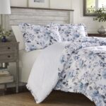 Juego de Edredón Reversible Laura Ashley Revman Industries USHSA51088044 algodón azul Chloe King con fundas de almohada