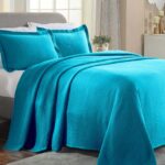 Juego de colcha algodón 2 piezas Home City Inc BEDSPREAD CELTIC-CR-FL-PB diseño círculos celtas matelasse 1 funda de alm