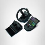 Paquete Simulador Granja Logitech G 945-000063 2a Generacion volante 900 grados pedales panel lateral 37 botones program