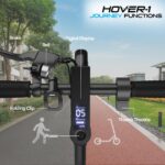 Hover-1 Journey. Patinete eléctrico de 14MPH, rango de 16 millas, carga de 5 horas, pantalla LCD, neumáticos de alta adh