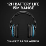 Auriculares Logitech G935 Inalámbricos 981-000742 DTS X 7.1 Lightsync RGB Gaming PC