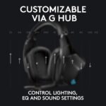 Auriculares Logitech G935 Inalámbricos 981-000742 DTS X 7.1 Lightsync RGB Gaming PC