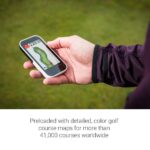 Garmin Approach G80, GPS portátil de golf premium todo en uno con monitor de lanzamiento integrado, pantalla táctil de 3