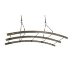 Estante reversible Enclume EK412HS acero martillado con 12 ganchos hecho a mano cocina organizador utensilios