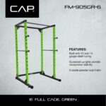 Cap Barbell Serie de color de rack de potencia de jaula completa | Opciones de 6' o 7'