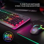 Teclado gaming Thermaltake Level 20 KB-LVT-SSSRUS-01 aluminio titanio interruptores Cherry MX Silver RGB 16.8M 32 zonas