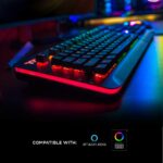 Teclado gaming Thermaltake Level 20 KB-LVT-SSSRUS-01 aluminio titanio interruptores Cherry MX Silver RGB 16.8M 32 zonas