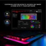 Teclado gaming Thermaltake Level 20 KB-LVT-SSSRUS-01 aluminio titanio interruptores Cherry MX Silver RGB 16.8M 32 zonas
