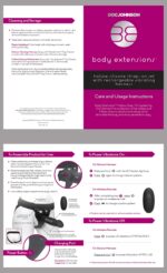 Doc Johnson BE Naughty - Body Extensions - Sistema de correa hueca - Arnés de silicona vibratorio operado a distancia co