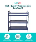 Suite Bebe Celeste - Barra de seguridad para cambiador incluido, color azul marino
