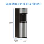 Dispensador de agua Brio CLBL520SC carga inferior autolimpieza tres temperaturas caliente fría y templada