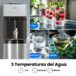 Dispensador de agua Brio CLBL520SC carga inferior autolimpieza tres temperaturas caliente fría y templada