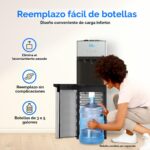 Dispensador de agua Brio CLBL520SC carga inferior autolimpieza tres temperaturas caliente fría y templada