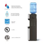 Dispensador de Agua Brio CLTL520 Enfriador Carga Superior Agua Fría y Caliente Garrafón de 3 o 5 Galones Seguro para Niñ
