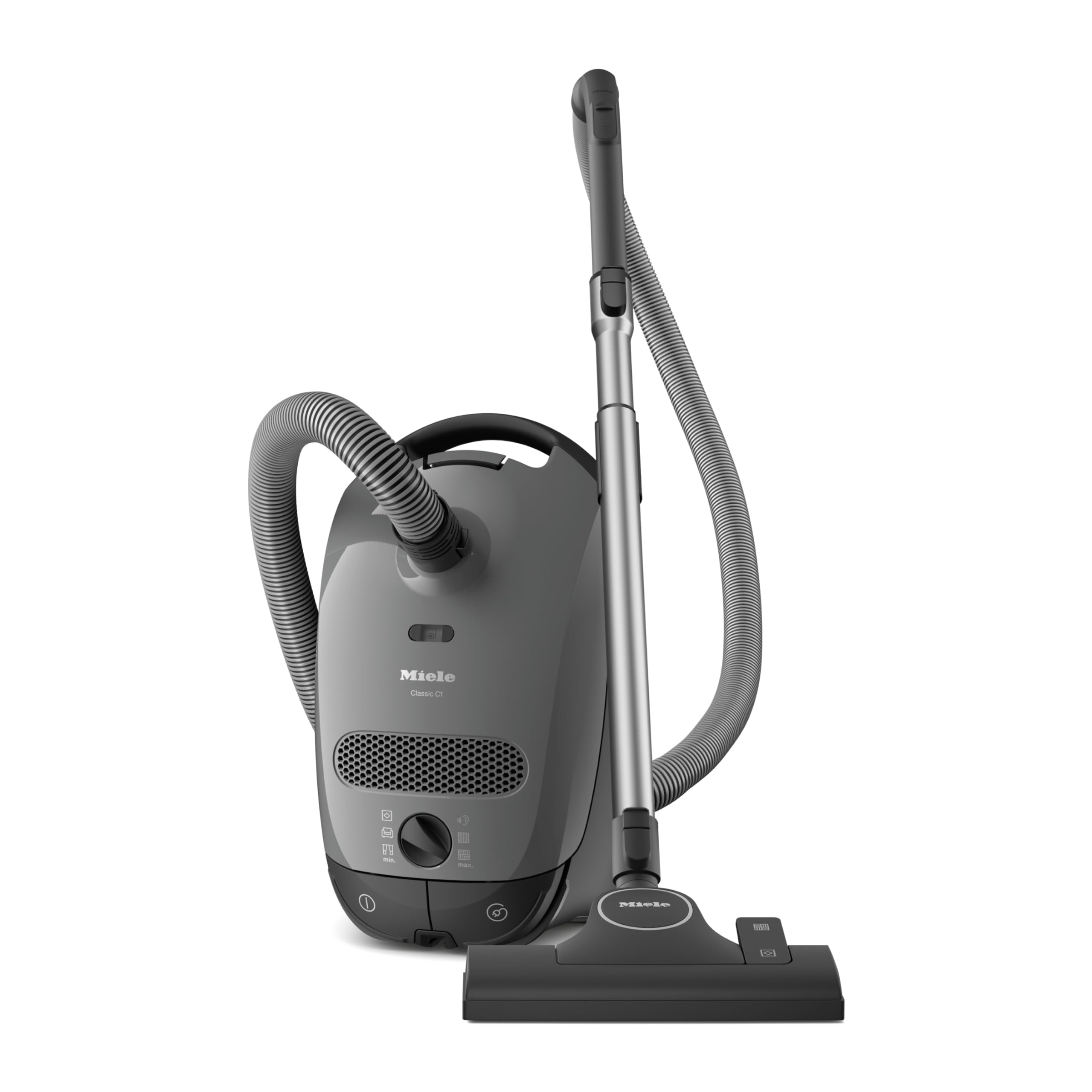 Version 1.0.0 Aspiradora de Trineo con Bolsa Miele Classic C1 Pure Suction 11181020, 6 Niveles de Potencia, Suelos Duros y Alfombras d