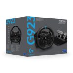 Volante y Pedales de Carreras Logitech G923 TRUEFORCE 1000Hz Cuero Genuino PS5 PS4 PC