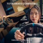 Volante y Pedales de Carreras Logitech G923 TRUEFORCE 1000Hz Cuero Genuino PS5 PS4 PC