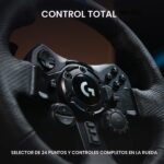 Volante y Pedales de Carreras Logitech G923 TRUEFORCE 1000Hz Cuero Genuino PS5 PS4 PC