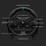 Volante y Pedales de Carreras Logitech G923 TRUEFORCE 1000Hz Cuero Genuino PS5 PS4 PC