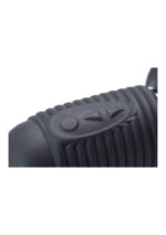 Consolador de silicona vibratorio y empujador Power Pounder