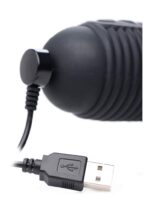 Consolador de silicona vibratorio y empujador Power Pounder
