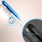 Funda Mkeke iPhone XR transparente azul TPU antigolpes con cojín de aire