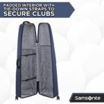 Samsonite Tour Deluxe Golf Hard Case Golf Travel Bag, Lightweight & Durable ABS Shell, 360 Degree Multi-Directional Whee