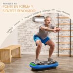 Plataforma vibratoria curva 4D LifePro Rumblex LP-RMX-BLU triple motor 7 modos 60 velocidades