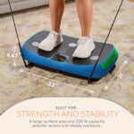 Plataforma vibratoria curva 4D LifePro Rumblex LP-RMX-BLU triple motor 7 modos 60 velocidades