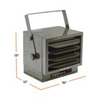 Calentador de Garaje Comfort Zone CZ230ER 7500W 240V con Control Remoto y Termostato Digital