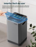 Purificador de aire inteligente Nuwave OxyPure 47005 5 etapas de filtración cobertura 2671 pies cuadrados sensores calid