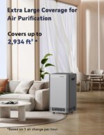 Purificador de aire inteligente Nuwave OxyPure 47005 5 etapas de filtración cobertura 2671 pies cuadrados sensores calid