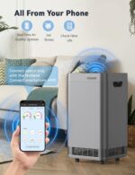 Purificador de aire inteligente Nuwave OxyPure 47005 5 etapas de filtración cobertura 2671 pies cuadrados sensores calid