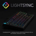 Teclado Mecánico Gaming Logitech G PRO 920-009388 Tenkeyless LIGHTSYNC RGB 16.8M Colores Cable Micro USB Desmontable PC