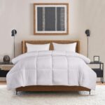 Edredon alternativo de algodon y saten 700 hilos Blue Ridge Home Fashions Naples Luxury 122003 King blanco todas las est