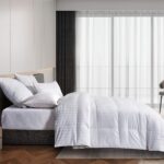 Edredón de Plumas de Ganso Blue Ridge Home Fashions 12712 350 Hilos Hipoalergénico Todas las Estaciones King