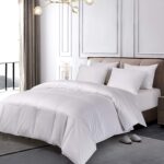 Funda para cama matrimonial Blueridge Home Fashion 21212 1000 hilos blanco