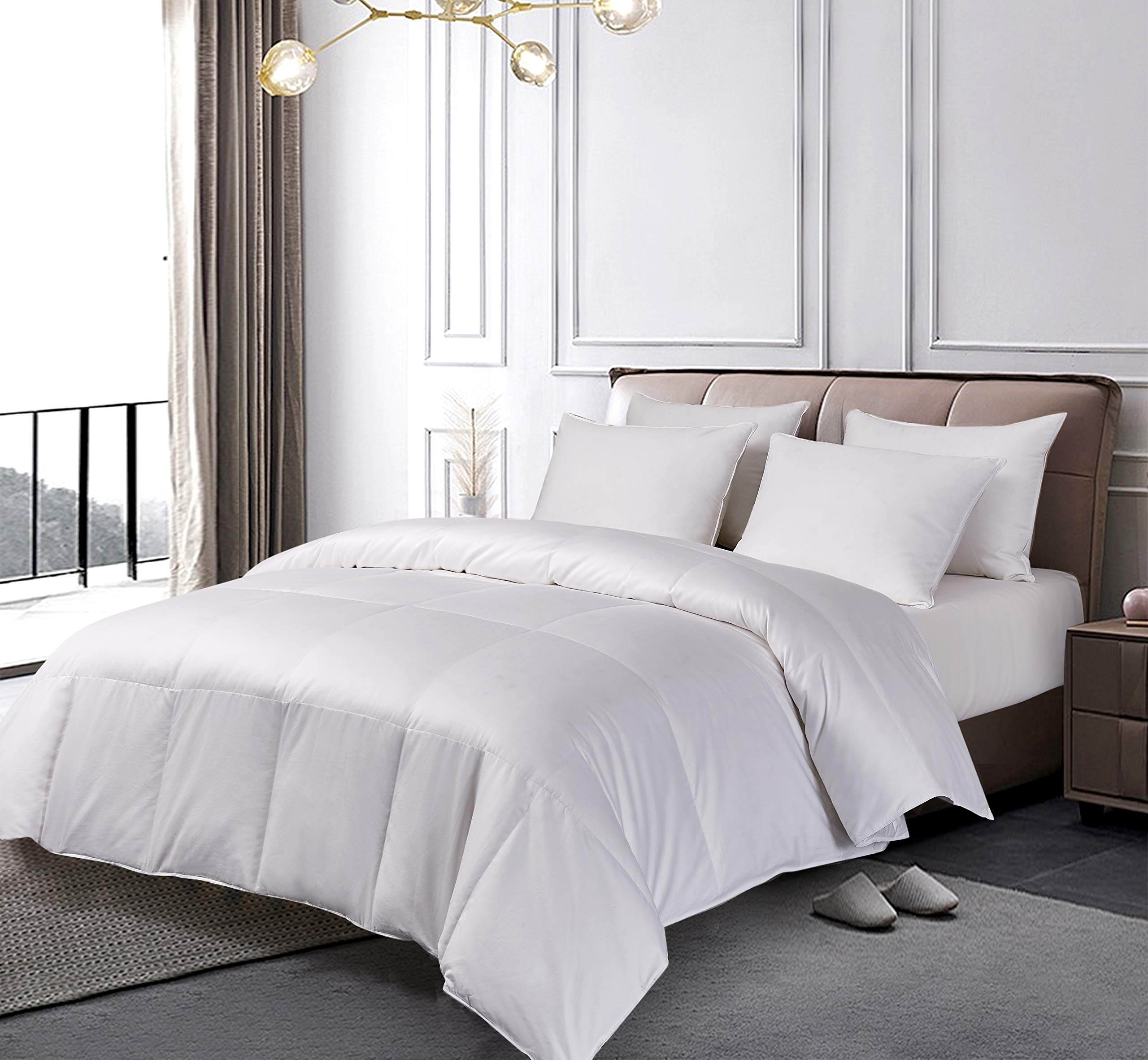 Version 1.0.0 Funda para cama matrimonial Blueridge Home Fashion 21212 1000 hilos blanco