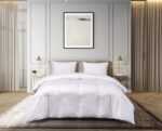 Funda para cama matrimonial Blueridge Home Fashion 21212 1000 hilos blanco