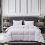 Edredon de plumon de ganso hungaro blanco Blueridge Home Fashion 18003 talla King extra grande ropa de cama premium