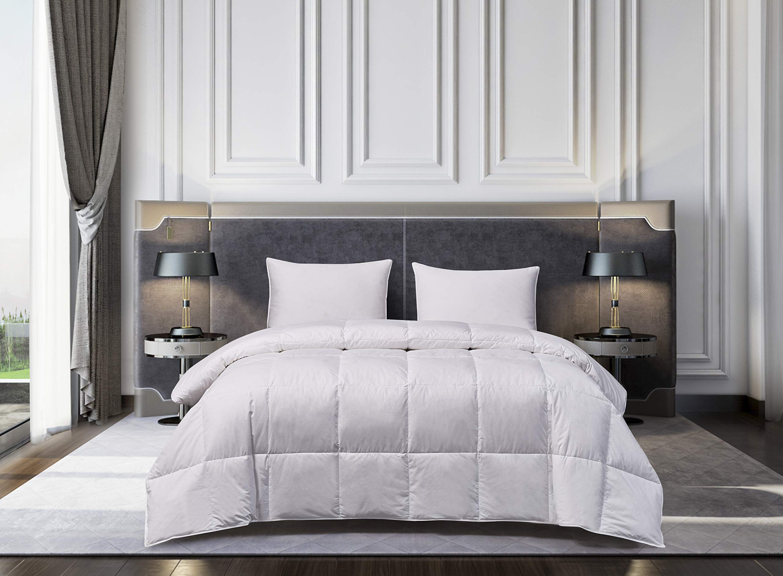 Version 1.0.0 Edredon de plumon de ganso hungaro blanco Blueridge Home Fashion 18003 talla King extra grande ropa de cama premium